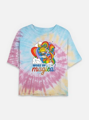 Rainbow Brite Woke Up Magical Tie Dye Crop Womens  T-Shirt