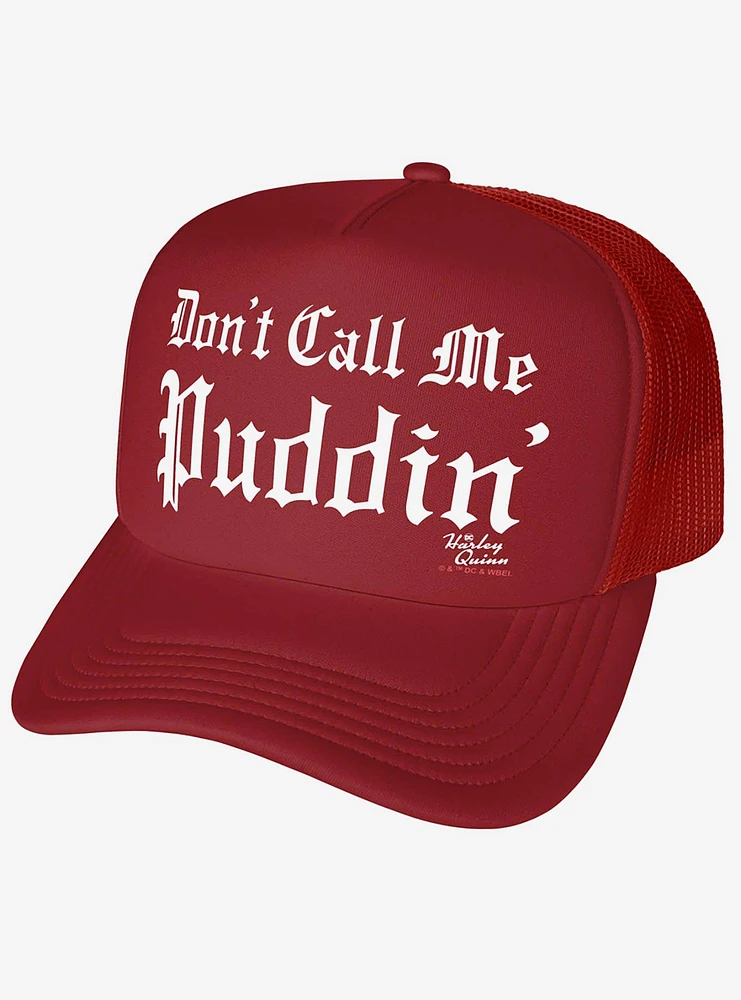 Harley Quinn Animated Series Don't Call Me Puddin' Foam Trucker Hat