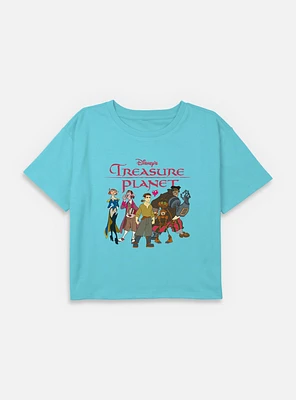Disney Treasure Planet Group Youth Girls Boxy Crop T-Shirt