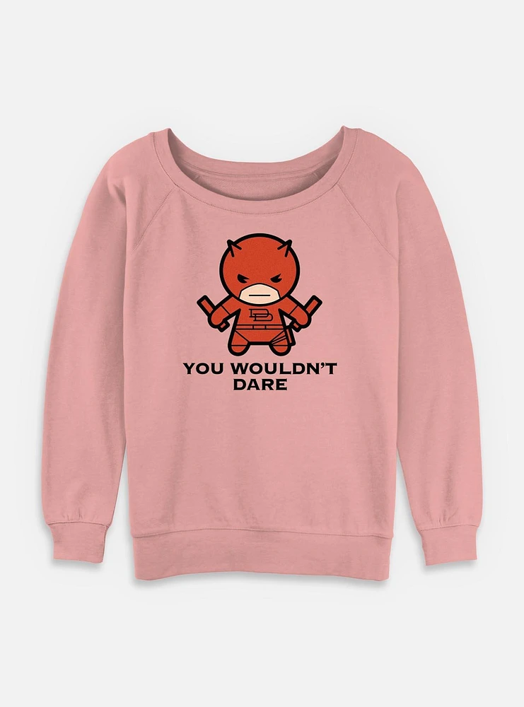 Marvel Daredevil Don't Dare Womens Slouchy Sweatshirt