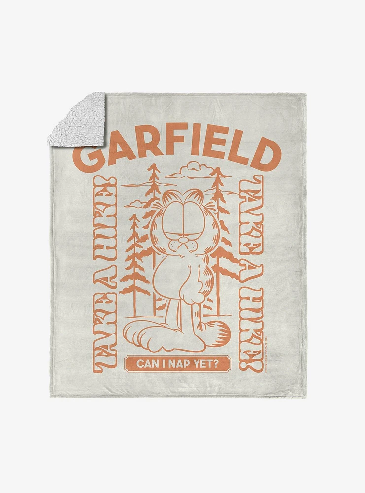 Garfield Can I Nap Yet Silk Touch Sherpa Throw Blanket
