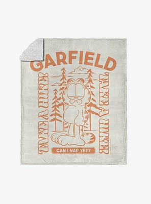 Garfield Can I Nap Yet Silk Touch Sherpa Throw Blanket