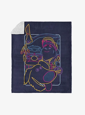 Disney Up Paradise Falls Silk Touch Sherpa Throw Blanket