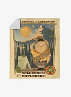 Disney Up Wilderness Explorers Silk Touch Sherpa Throw Blanket
