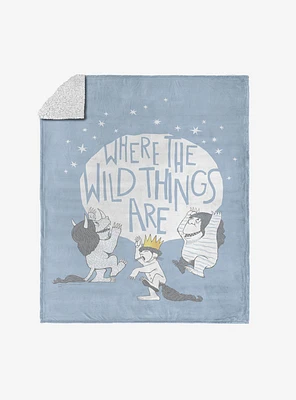Where The Wild Things Are Wild Things Silk Touch Sherpa Throw Blanket