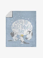 Where The Wild Things Are Wild Things Silk Touch Sherpa Throw Blanket