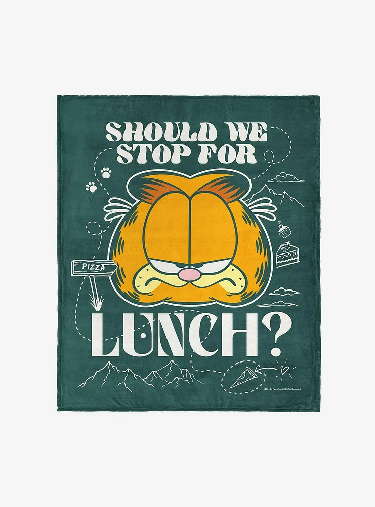 Garfield Stop For Lunch 50x60" Silk Touch Throw Blanket