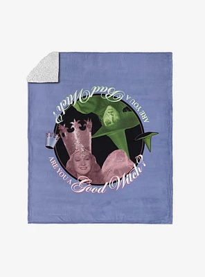 The Wizard of Oz Good Witch Silk Touch Sherpa Throw Blanket