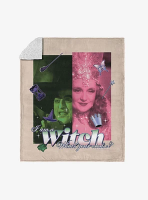 The Wizard of Oz What's Your Excuse Silk Touch Sherpa Throw Blanket