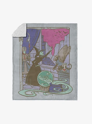 The Wizard of Oz Wicked Witch Silk Touch Sherpa Throw Blanket