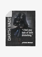 Star Wars Classic Quotes Vader Silk Touch Sherpa Throw Blanket