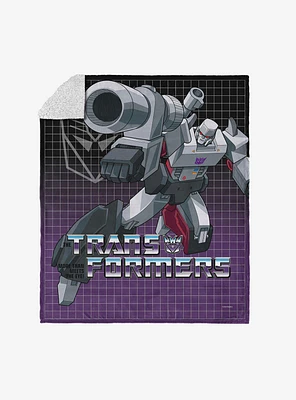 Transformers G1 Grid Jazz Silk Touch Sherpa Throw Blanket