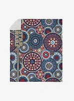 Star Wars Classic Repeats and Patterns Mandala Silk Touch Sherpa Throw Blanket