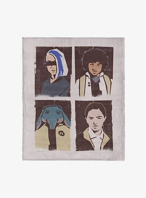 Star Wars Skeleton Crew Portraits 50x60" Silk Touch Throw Blanket