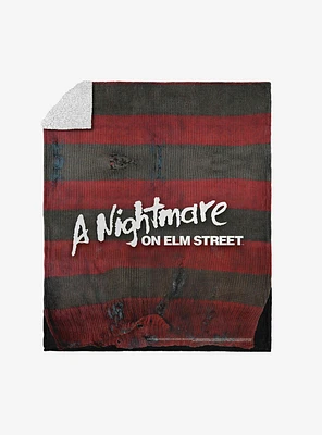 A Nightmare On Elm Street Sweater Silk Touch Sherpa Throw Blanket