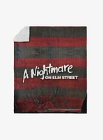 A Nightmare On Elm Street Sweater Silk Touch Sherpa Throw Blanket