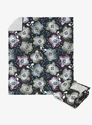 Furby Retro Furby Pattern Silk Touch Throw Blanket