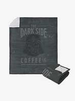 Star Wars Classic Dark Side Coffee Co. Silk Touch Sherpa Throw Blanket