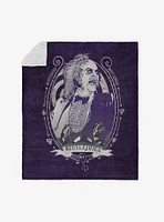 Beetlejuice Big Dark Room Silk Touch Sherpa Throw Blanket