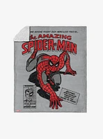 Marvel Spider-Man Peter Parker Alias Silk Touch Sherpa Throw Blanket