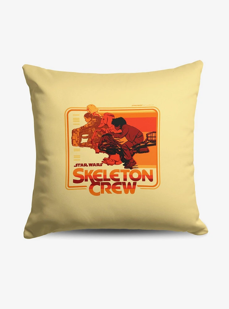 Star Wars Skeleton Crew Racers Throw Pillow