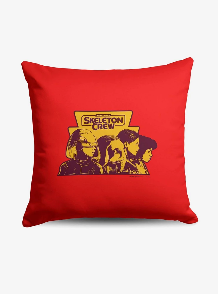 Star Wars Skeleton Crew Ready For Action Throw Pillow