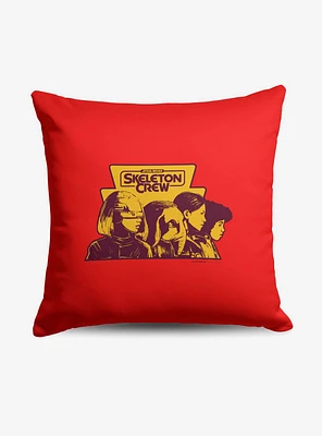 Star Wars Skeleton Crew Ready For Action Throw Pillow