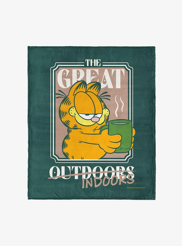 Garfield The Great Indoors 50x60" Silk Touch Throw Blanket