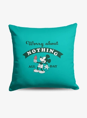 Disney Mickey Mouse Worry About Nothing Throw Pillow
