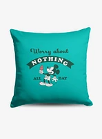 Disney Mickey Mouse Worry About Nothing Throw Pillow