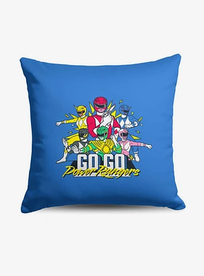 Mighty Morphin Power Rangers Go Go Mighty Morphin Power Rangers Throw Pillow