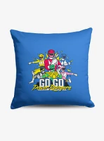 Mighty Morphin Power Rangers Go Go Mighty Morphin Power Rangers Throw Pillow