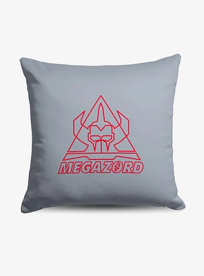 Mighty Morphin Power Rangers Megazord Line Art Throw Pillow