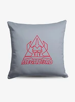Mighty Morphin Power Rangers Megazord Line Art Throw Pillow