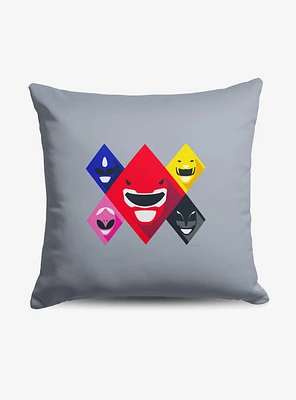 Mighty Morphin Power Rangers Ranger Diamonds Throw Pillow