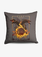 House of the Dragon Let It Reign Throw Pillow