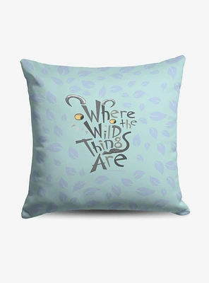 Where The Wild Things Are In The Leaves Throw Pillow