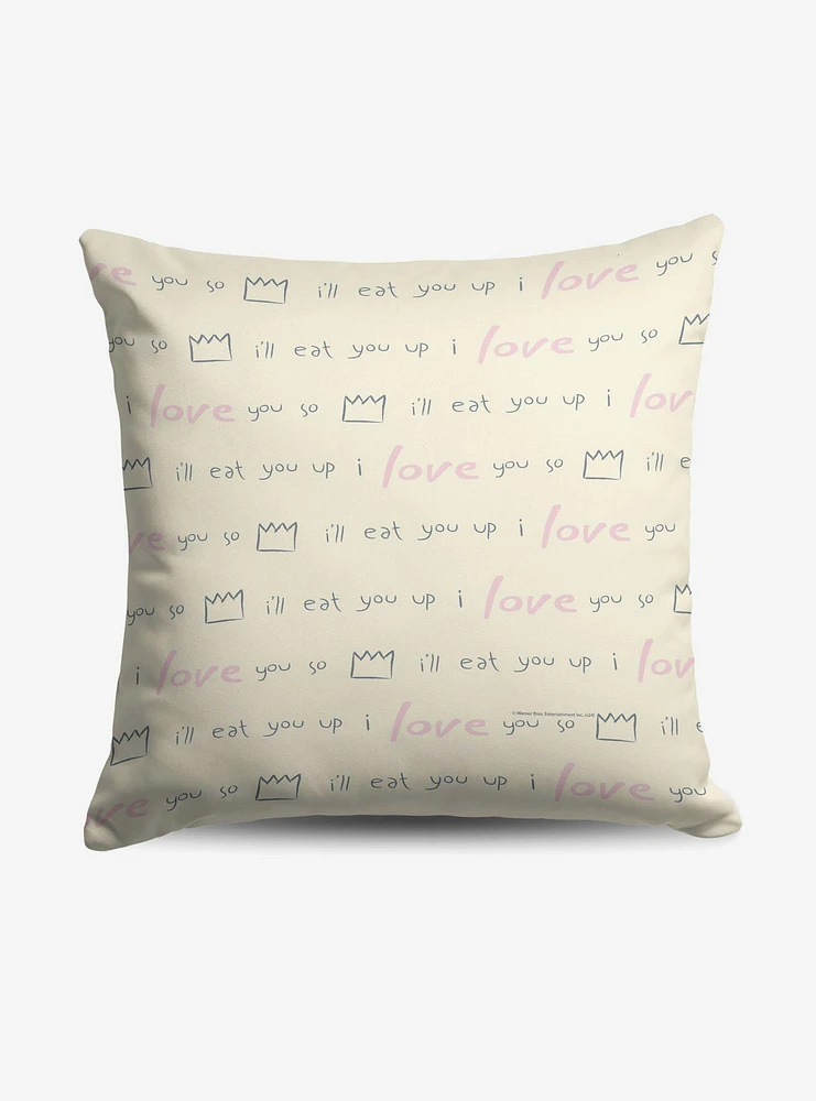 Where The Wild Things Are We'll Eat You Up Throw Pillow