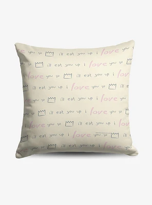 Where The Wild Things Are We'll Eat You Up Throw Pillow