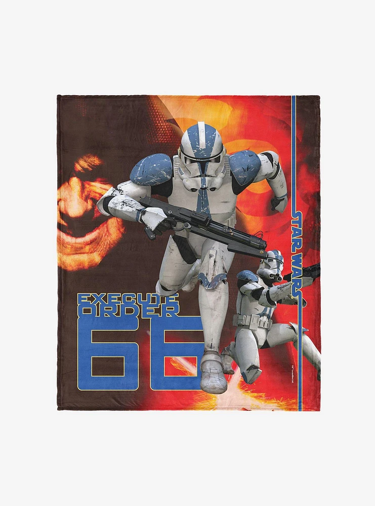 Star Wars Revenge of the Sith Order 66 50x60" Silk Touch Throw Blanket