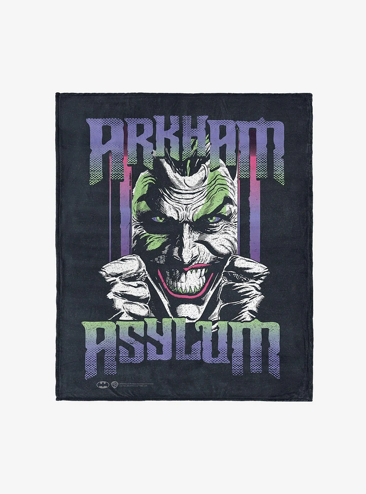 DC Comics Arkham Asylum 50x60" Silk Touch Throw Blanket