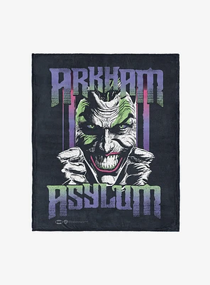 DC Comics Arkham Asylum 50x60" Silk Touch Throw Blanket