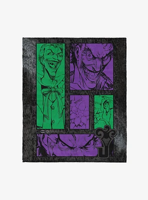 DC Comics Gotham Grin 50x60" Silk Touch Throw Blanket