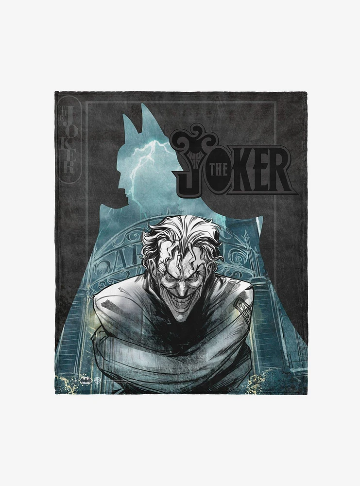 DC Comics Joker's Embrace 50x60" Silk Touch Throw Blanket