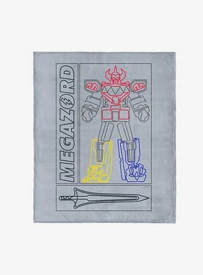 Mighty Morphin Power Rangers Megazord 50x60" Silk Touch Throw Blanket