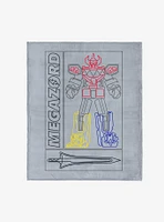 Mighty Morphin Power Rangers Megazord 50x60" Silk Touch Throw Blanket