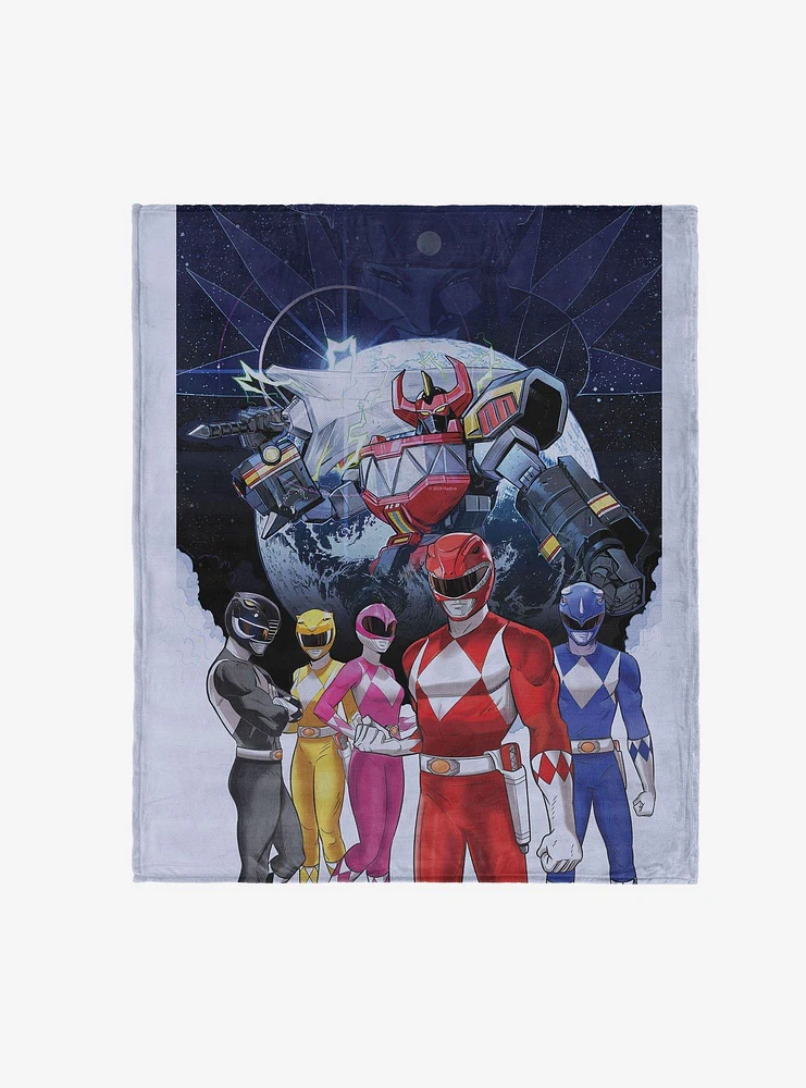 Mighty Morphin Power Rangers 50x60" Silk Touch Throw Blanket