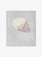 Where The Wild Things Are He Sailed 50x60" Silk Touch Throw Blanket