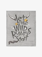 Where The Wild Things Are Wild Rumpus 50x60" Silk Touch Throw Blanket