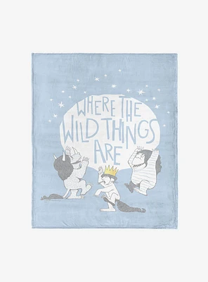 Where The Wild Things Are Wild Things 50x60" Silk Touch Throw Blanket